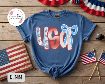 USA Stars & Stripes T-Shirt - Comfort Colors