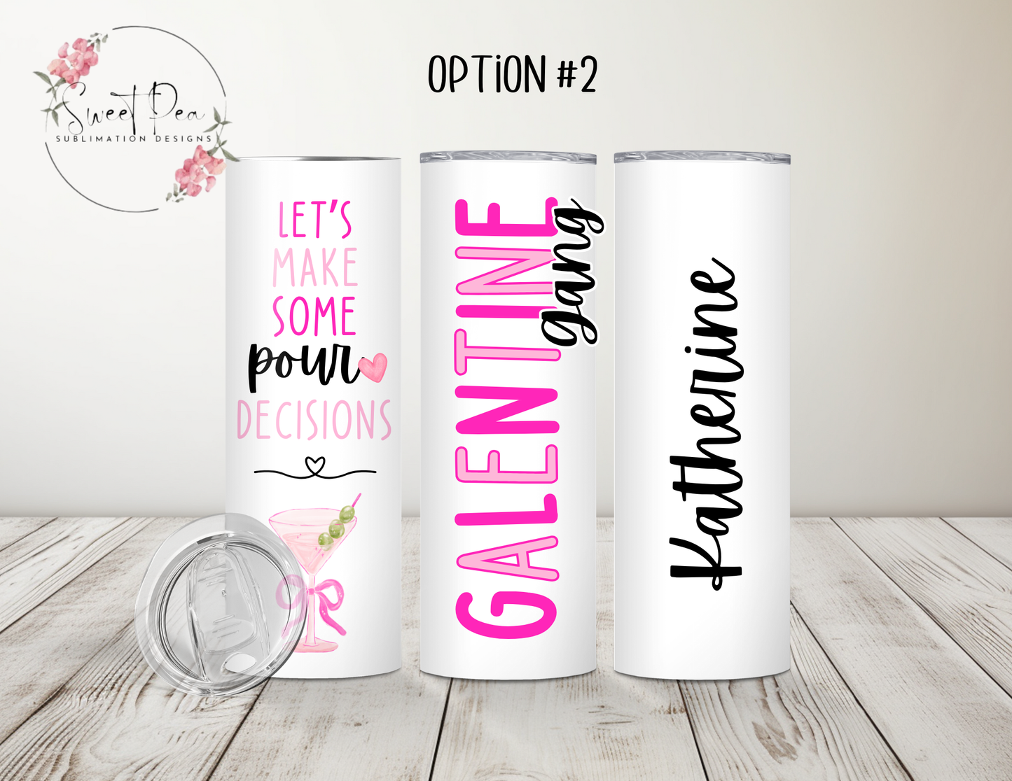 Personalized Galentine's Day 20oz Tumbler (2 options)