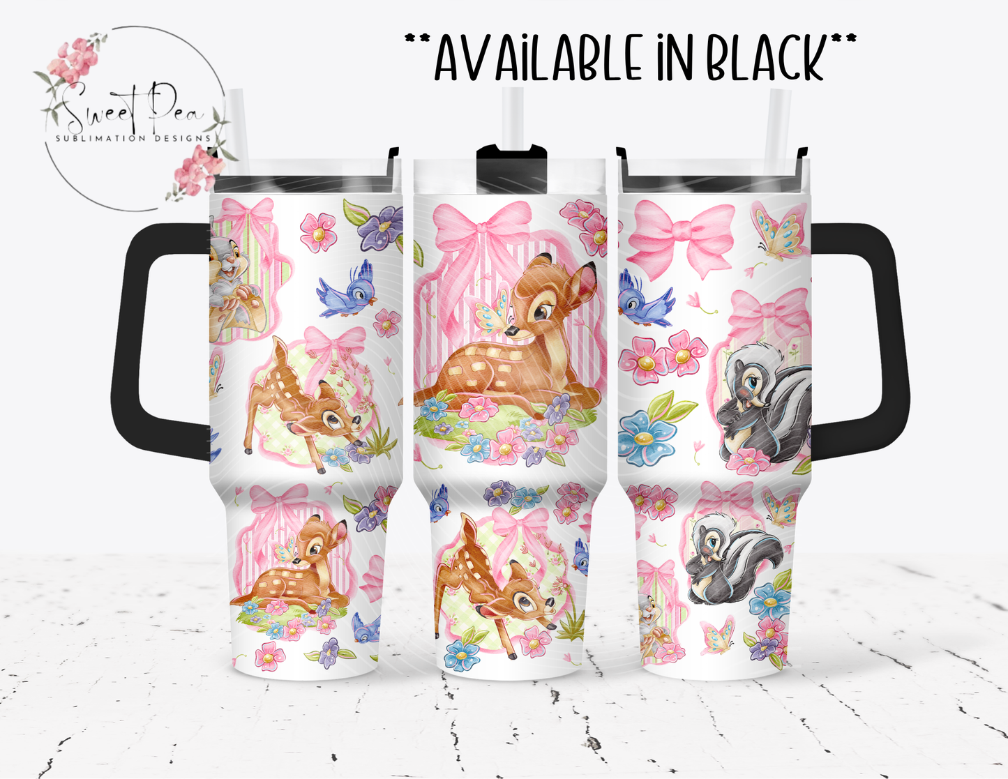 Bambi Coquette 40oz Tumbler