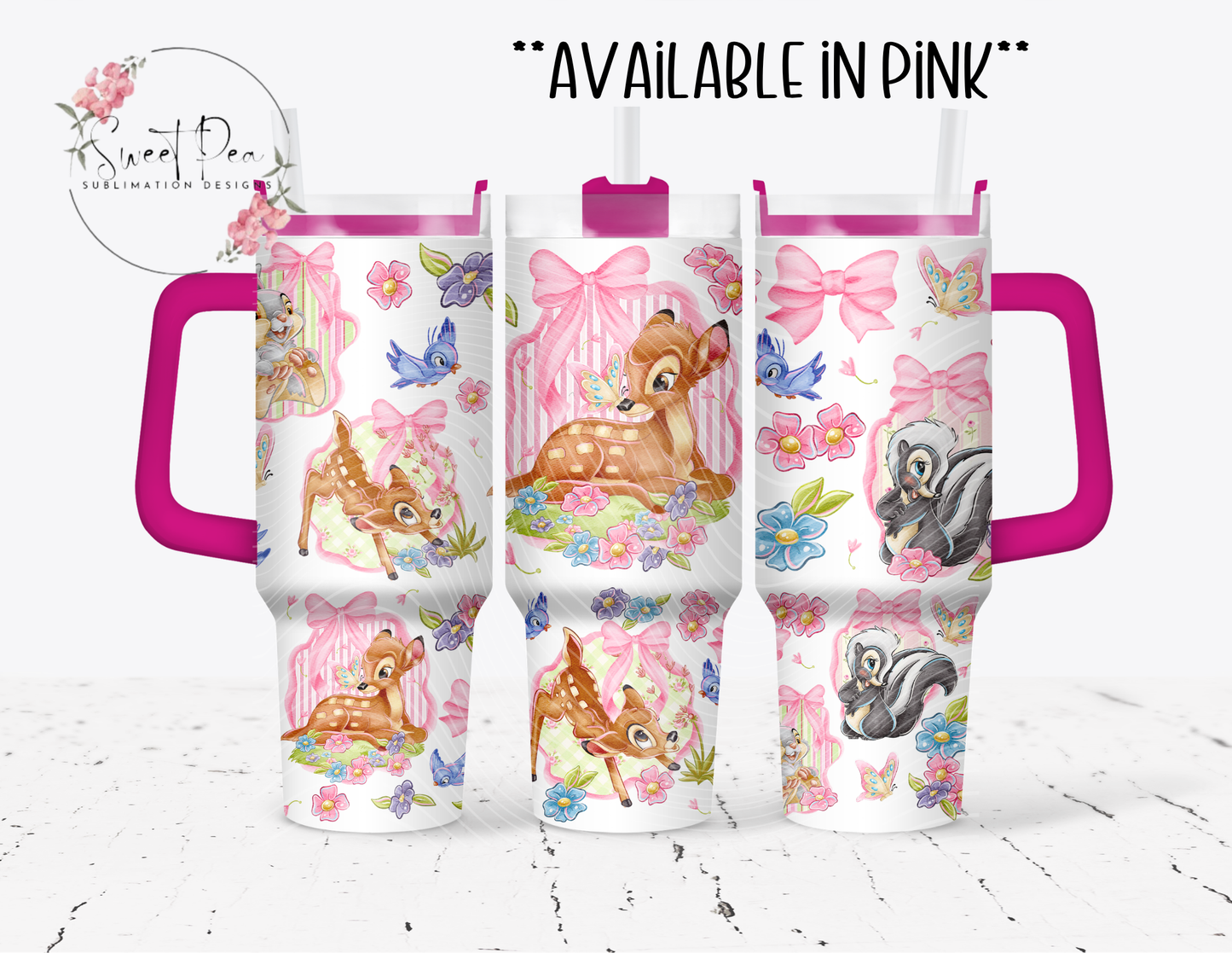 Bambi Coquette 40oz Tumbler