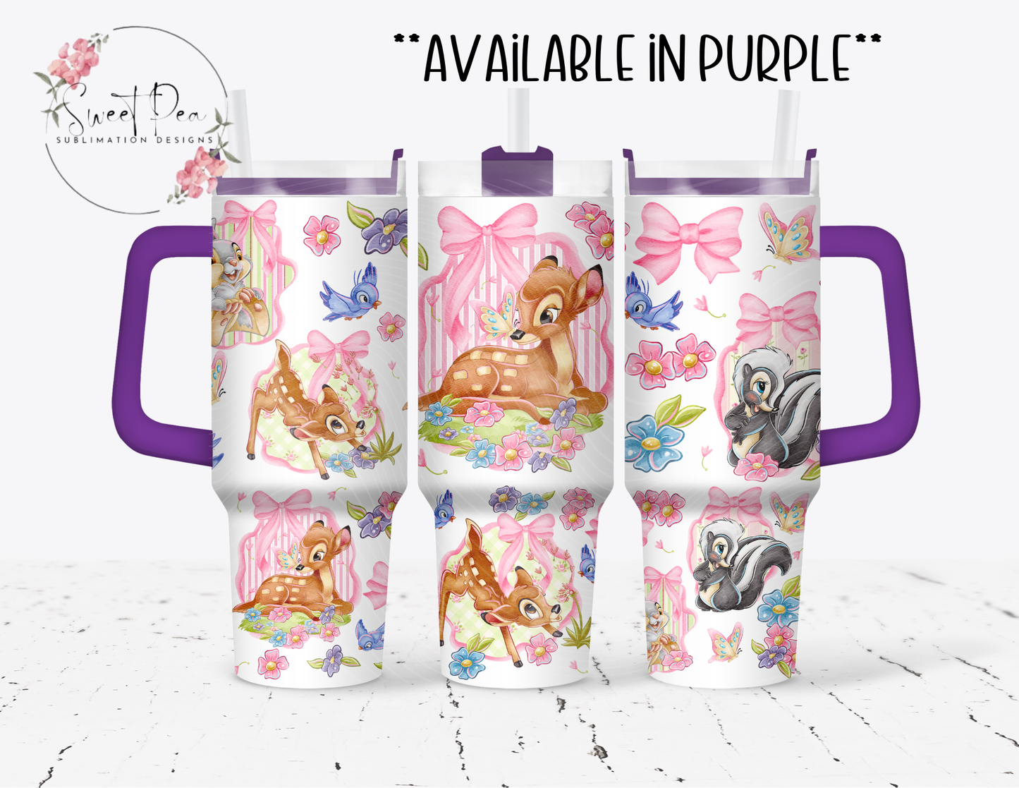 Bambi Coquette 40oz Tumbler