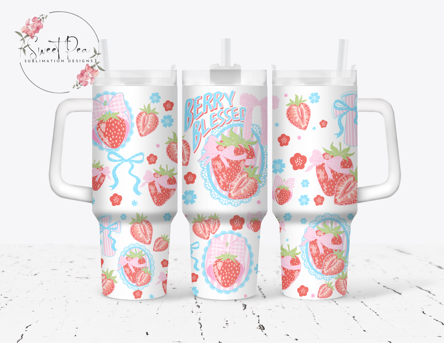 Berry Blessed 40oz Tumbler