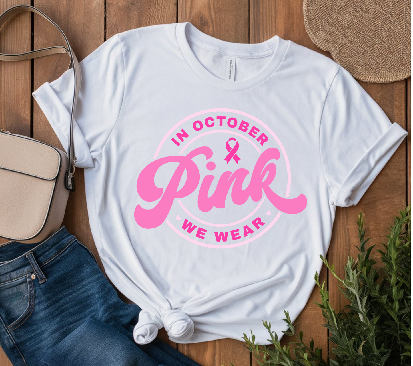 In October We Wear Pink T-Shirt