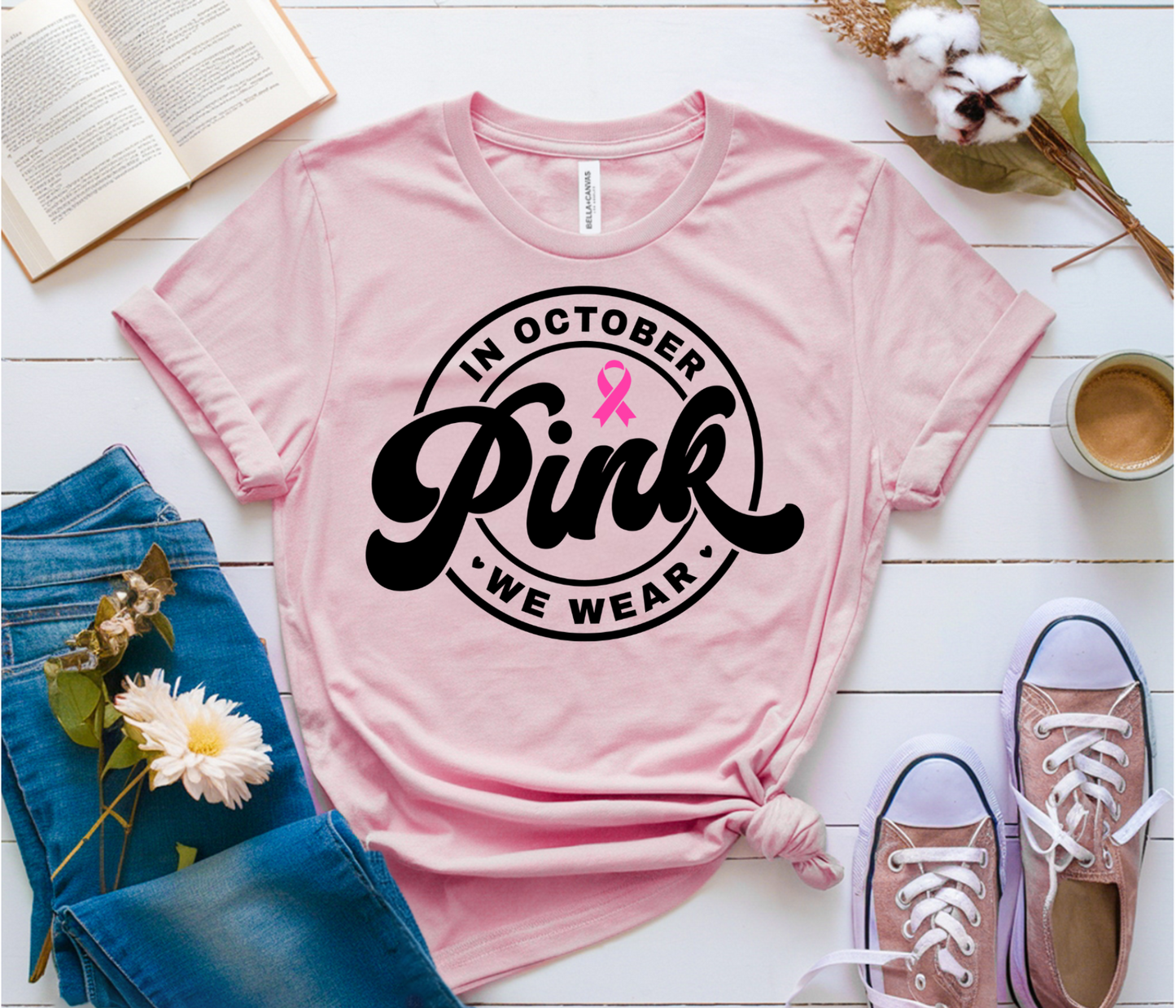 In October We Wear Pink T-Shirt