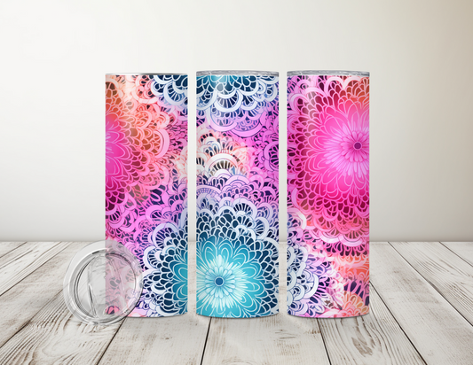 Bright Colorful Mandala 20 oz Tumbler