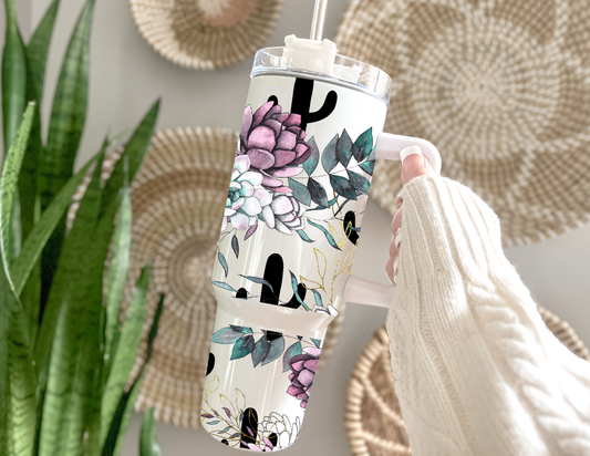 Cactus Succulent 40oz Tumbler