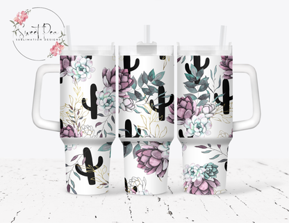 Cactus Succulent 40oz Tumbler