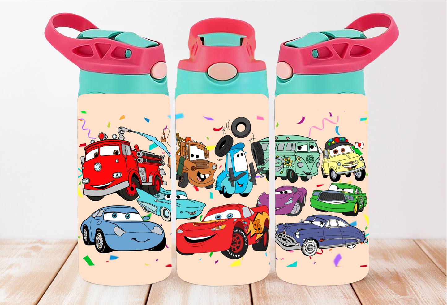 Cars Kids 12oz Flip Top Tumbler