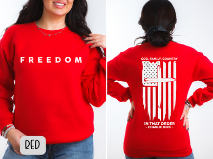 Charlie Kirk - God Family Country In That Order Shirt