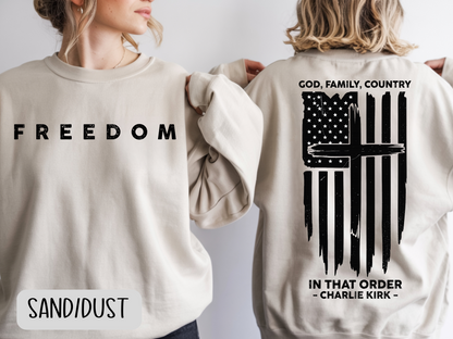 Charlie Kirk - God Family Country In That Order Shirt