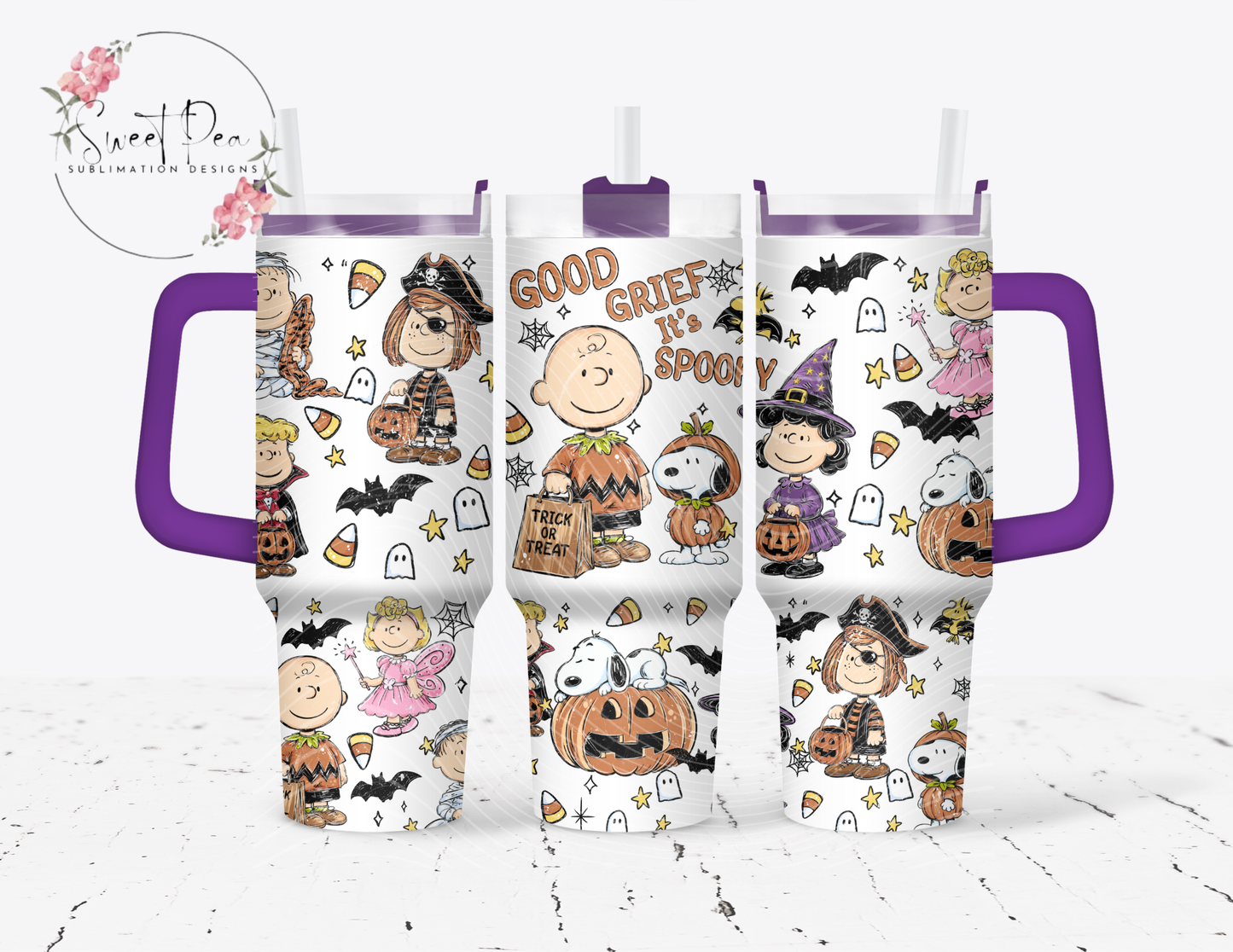 Charlie Br*wn Halloween 40oz Tumbler