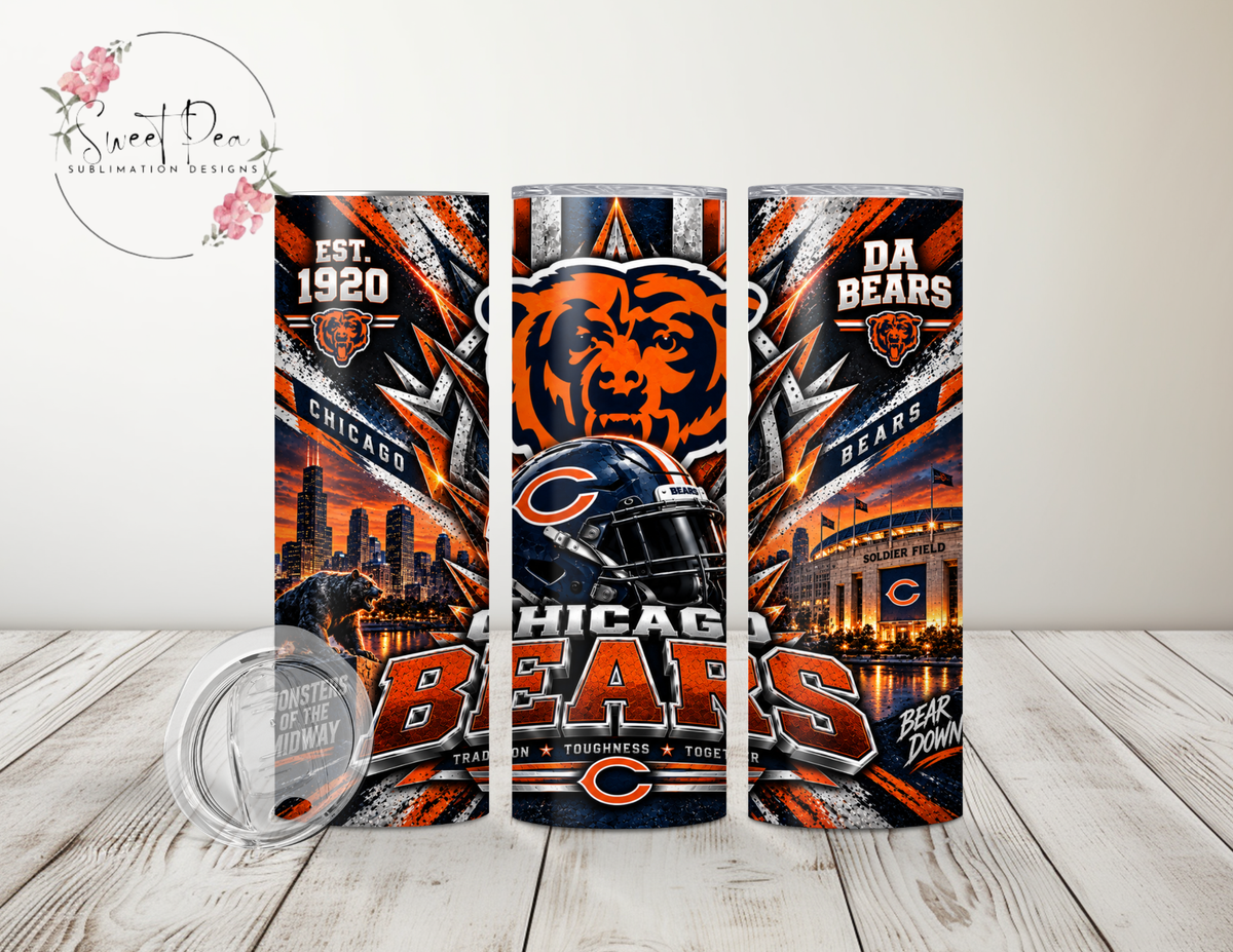 Chicago Bears 20oz Tumbler