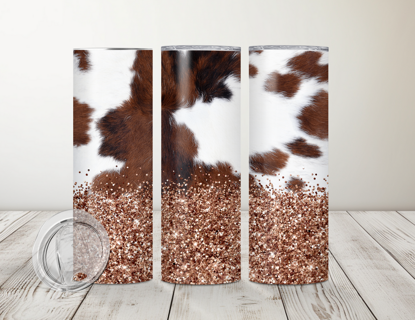 Cowhide Glitter 20oz Tumber