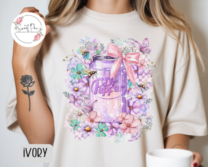 Dr. Pepper Girly Comfort Colors Shirt