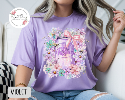 Dr. Pepper Girly Comfort Colors Shirt