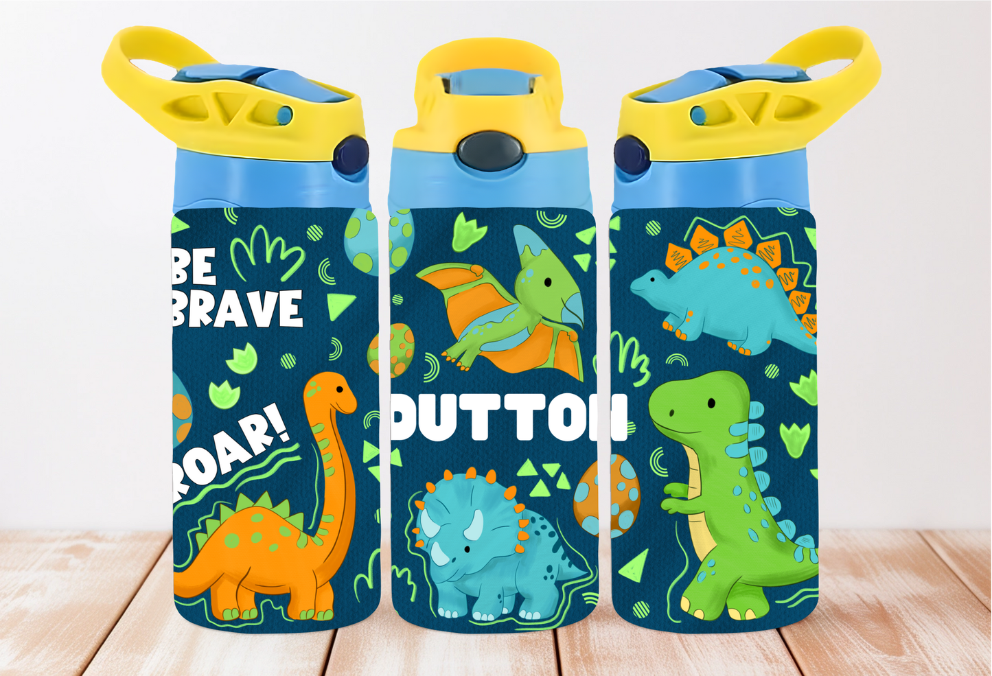 Dinosaurs Kids 12 oz Flip Top Tumbler