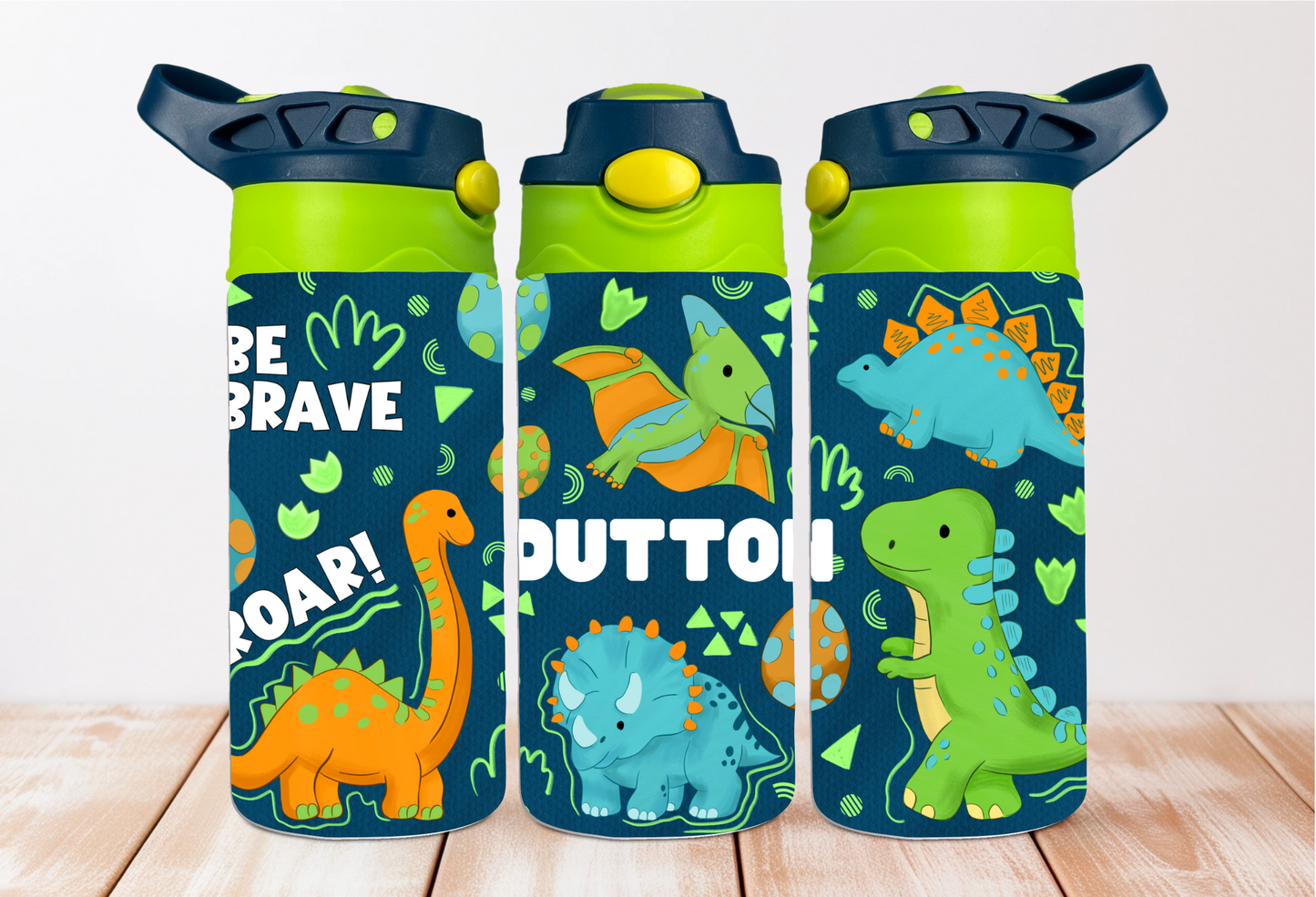 Dinosaurs Kids 12 oz Flip Top Tumbler