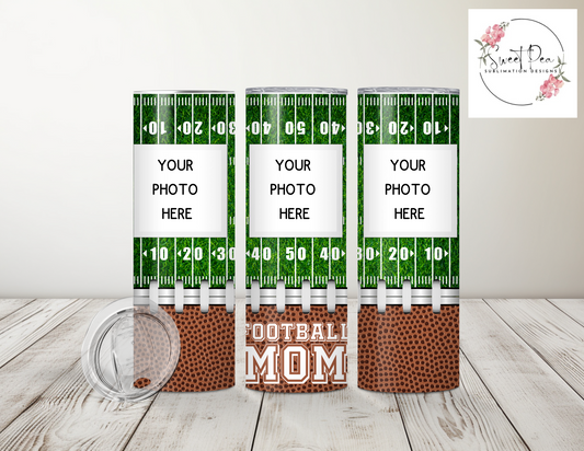 Football Mom Personalized 20 oz Tumbler