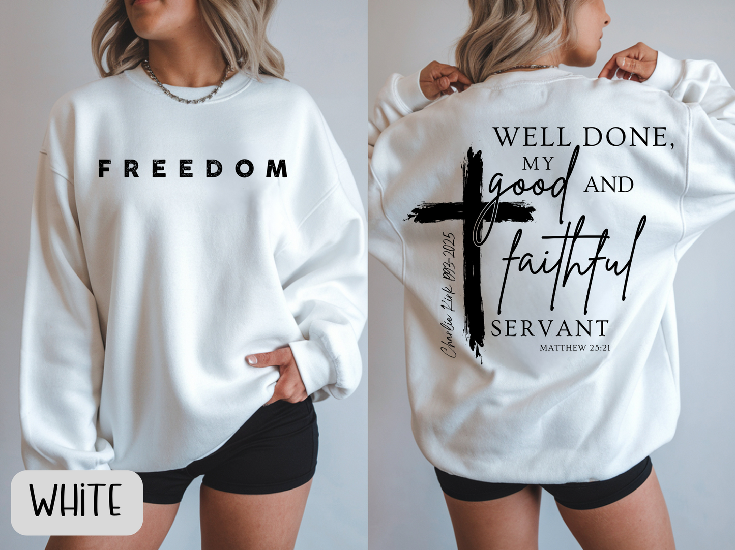 Charlie Kirk - Well Done Good And Faithful Servant Shirt