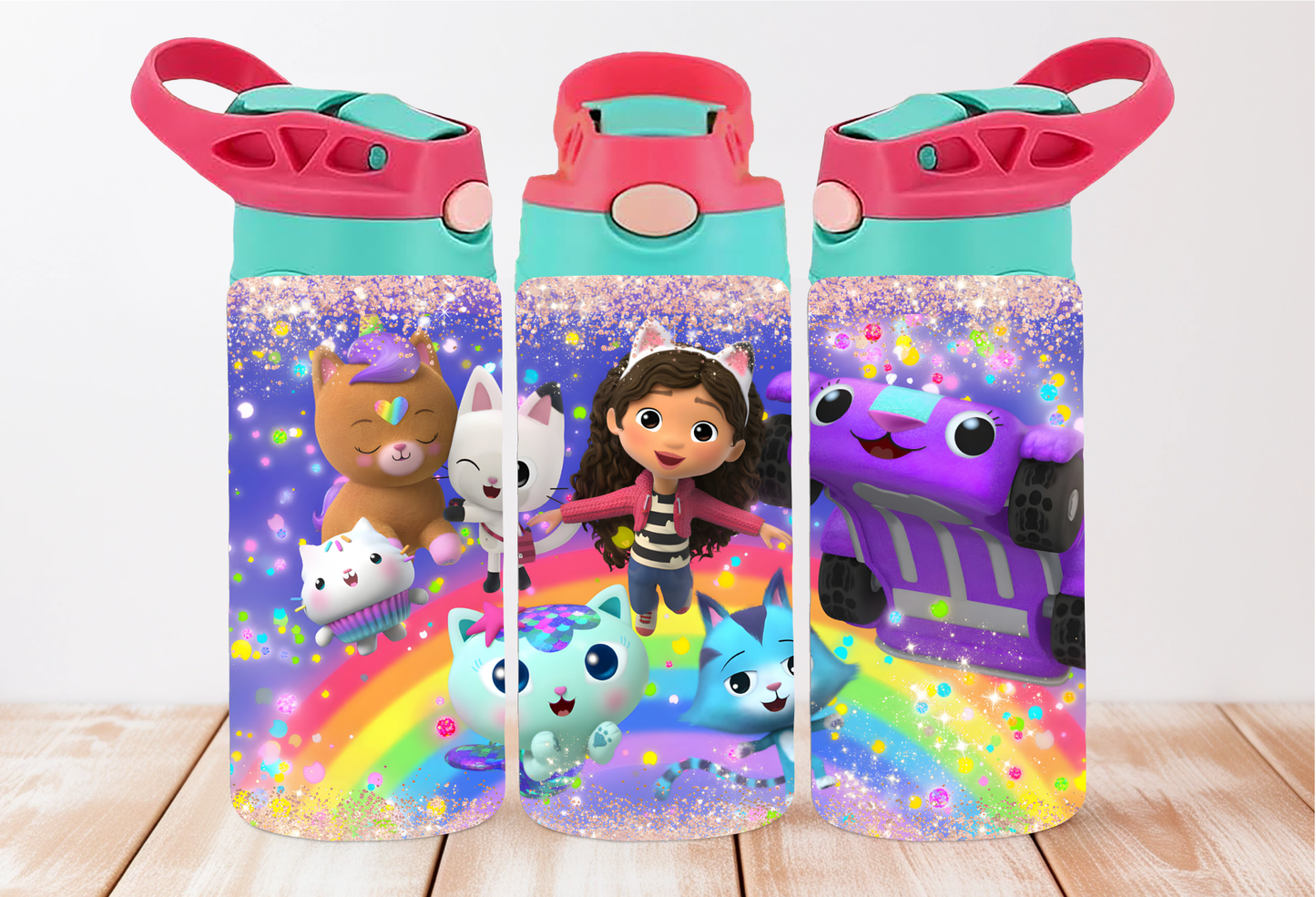 Gabby's Dollhouse Kids 12oz Flip Top Tumbler