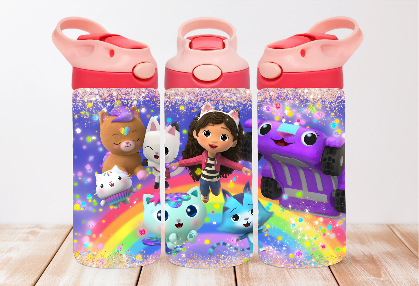 Gabby's Dollhouse Kids 12oz Flip Top Tumbler