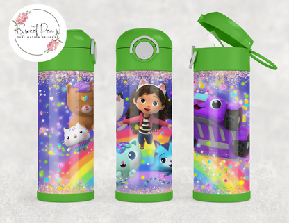 Gabby's Dollhouse Kids 12oz Flip Top Tumbler