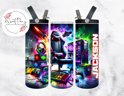 Gaming 20oz Flip Top Tumbler