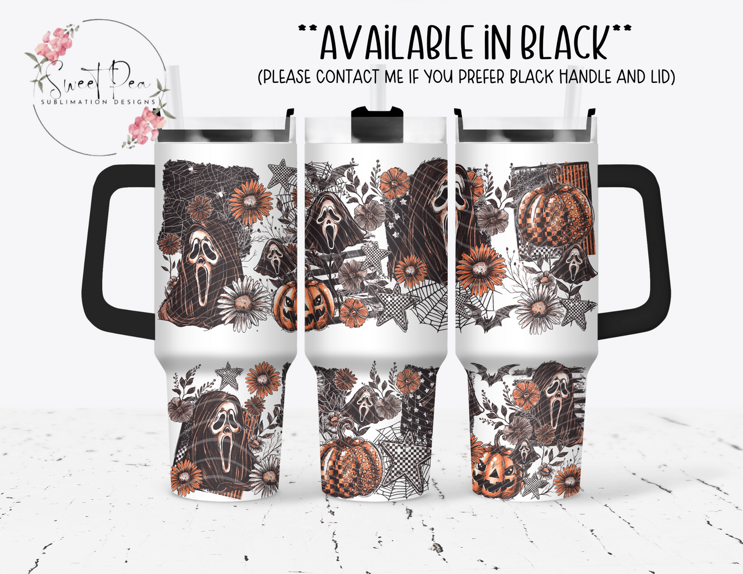 Ghostface Halloween 40oz Tumbler