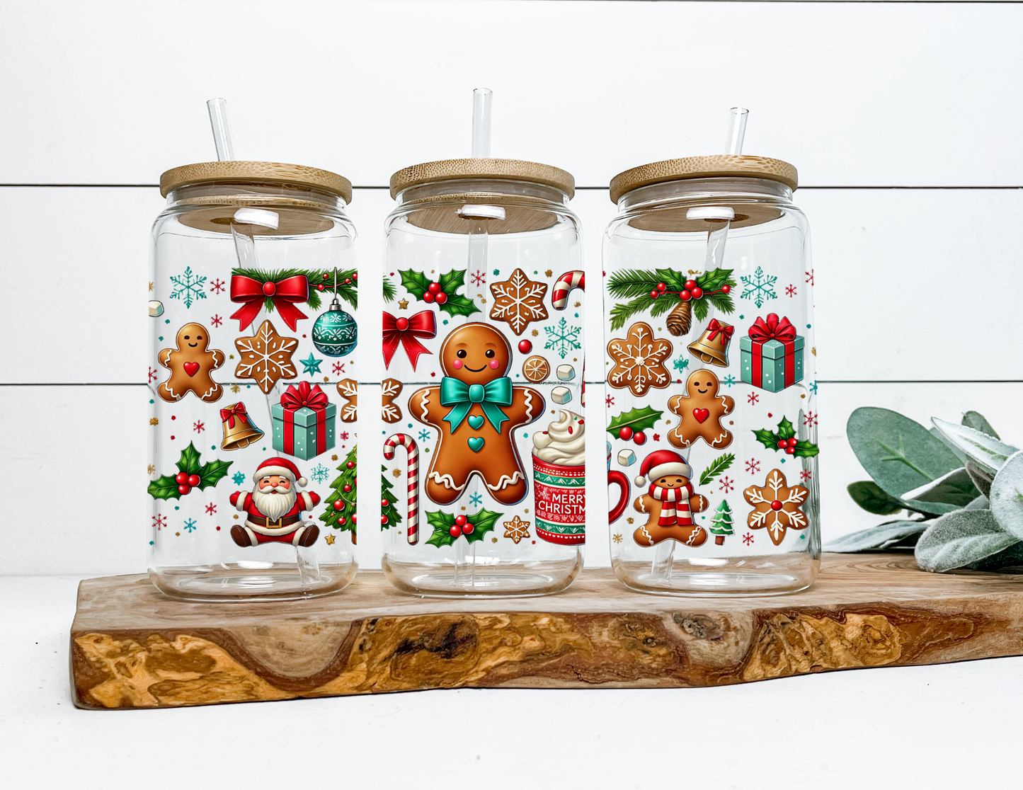 Gingerbread Man Libbey Glass Cup