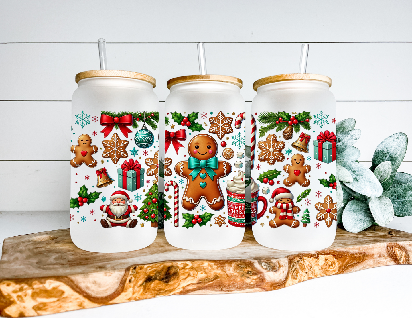 Gingerbread Man Libbey Glass Cup