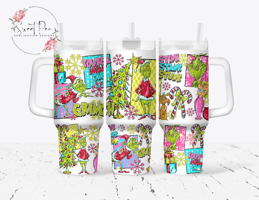 Stink Stank Stunk Grinch 40oz Tumbler
