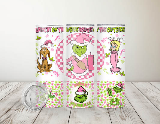 Grinchy on the Inside Bougie on the Outside 20 oz Tumbler