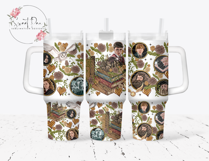 HP Floral 40oz Tumbler