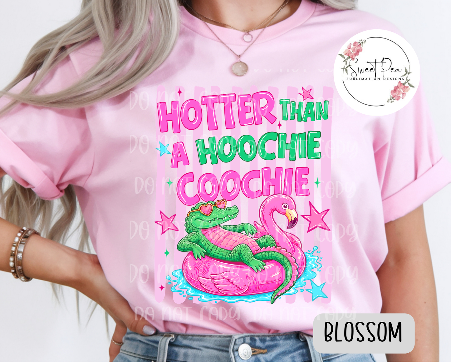 Hotter Than A Hoochie Coochie Stripped T-Shirt