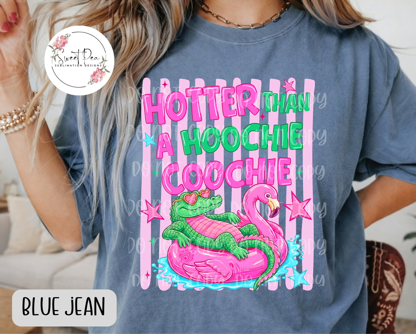 Hotter Than A Hoochie Coochie Stripped T-Shirt