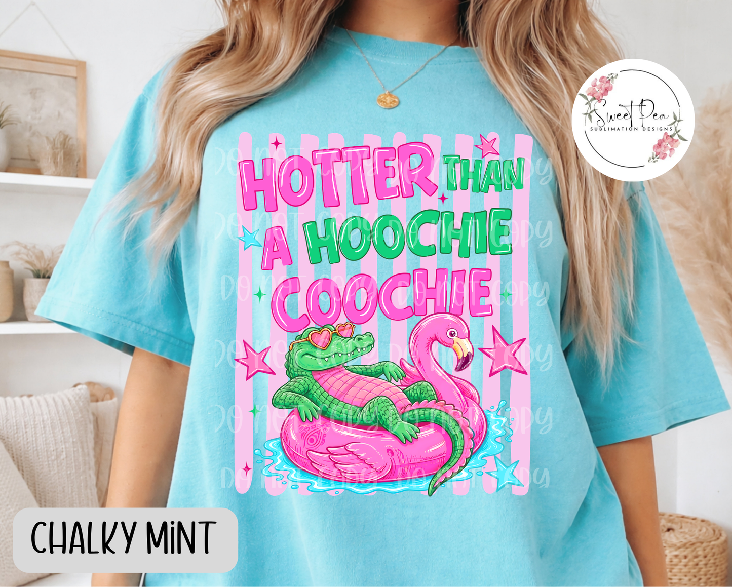 Hotter Than A Hoochie Coochie Stripped T-Shirt