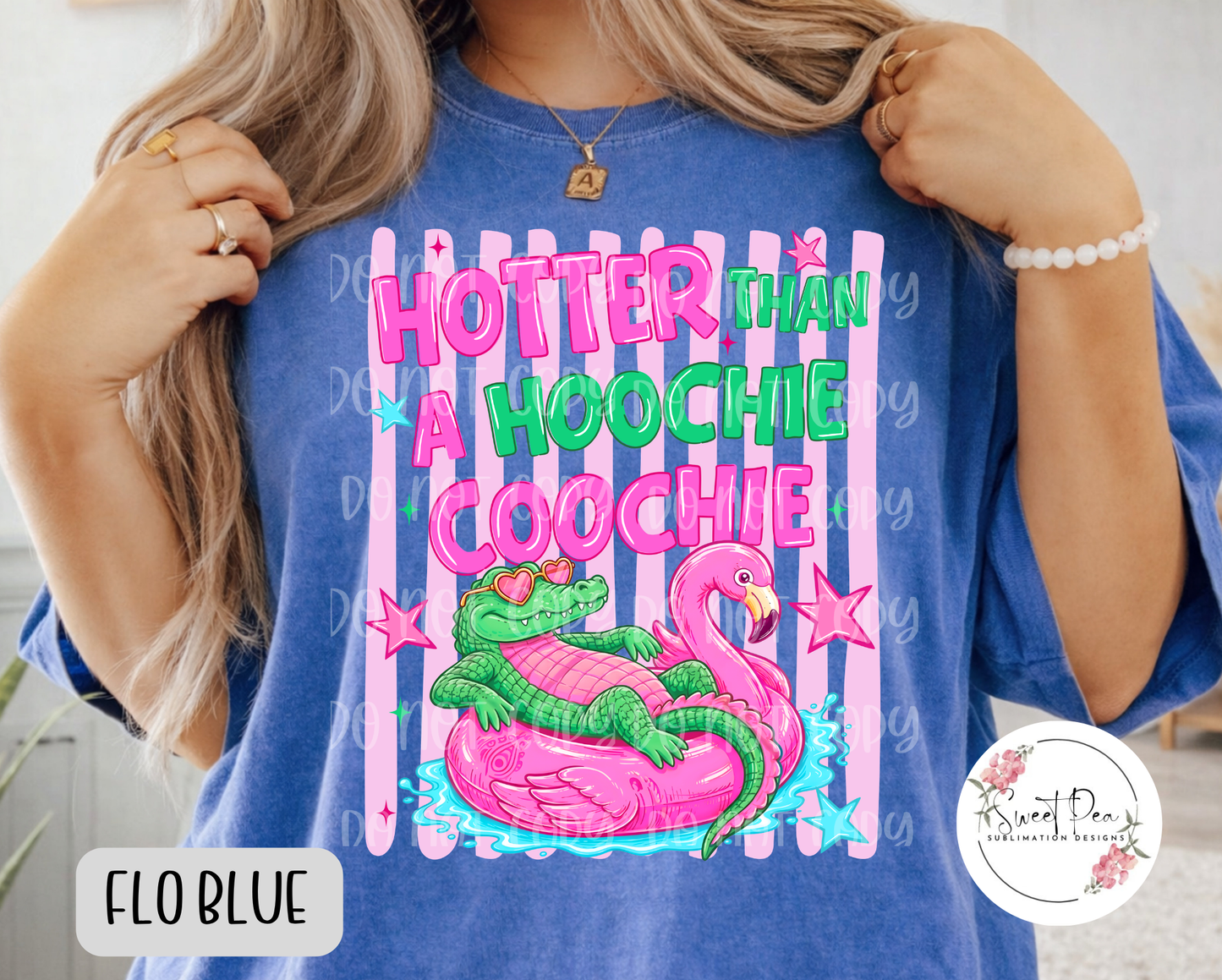Hotter Than A Hoochie Coochie Stripped T-Shirt