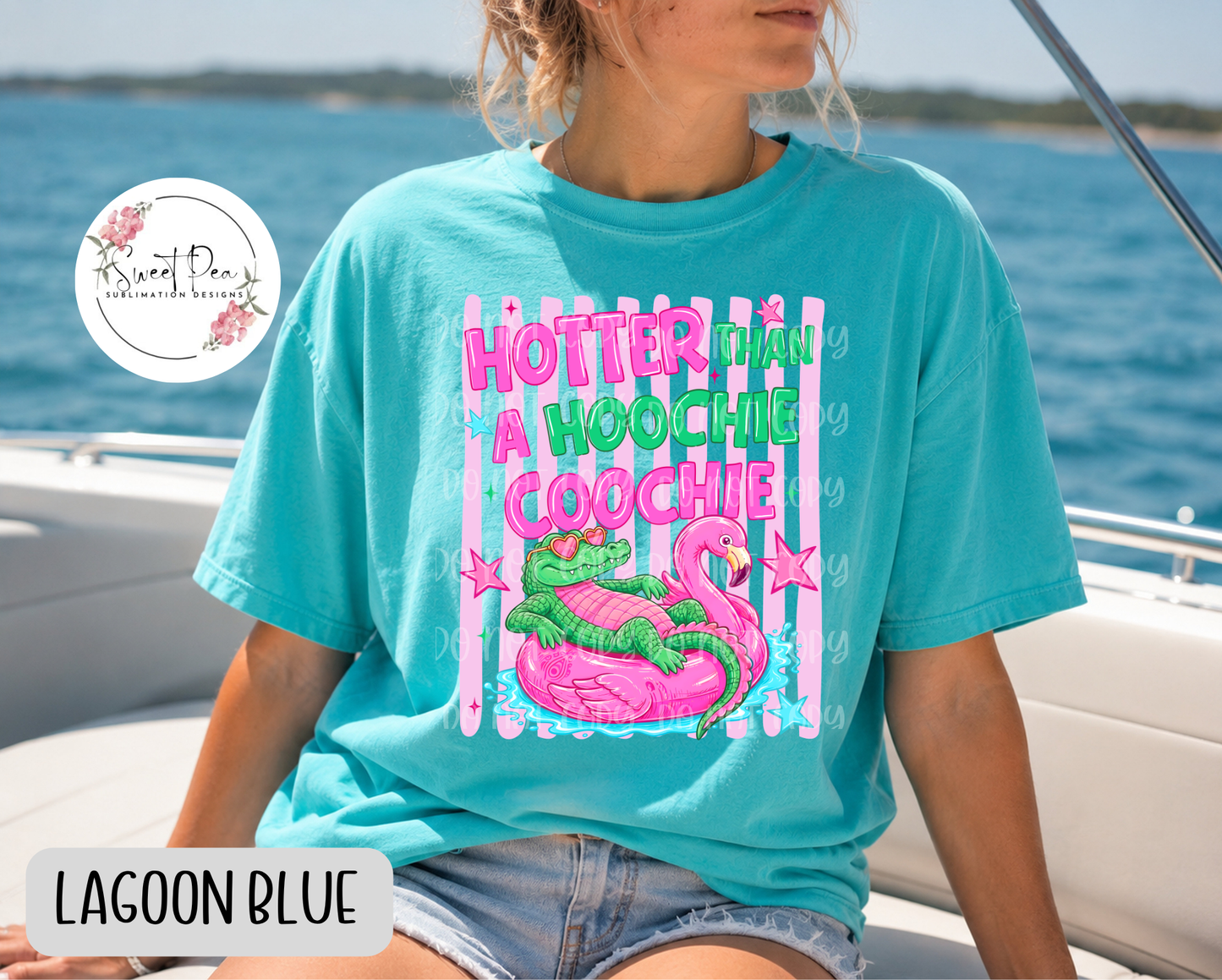 Hotter Than A Hoochie Coochie Stripped T-Shirt