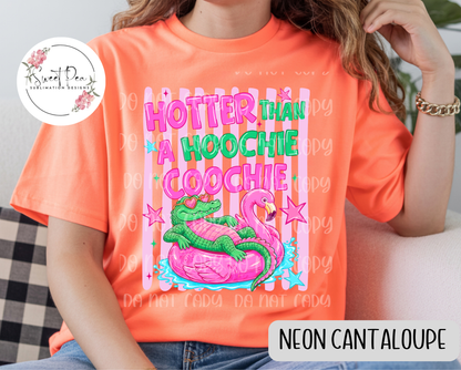 Hotter Than A Hoochie Coochie Stripped T-Shirt