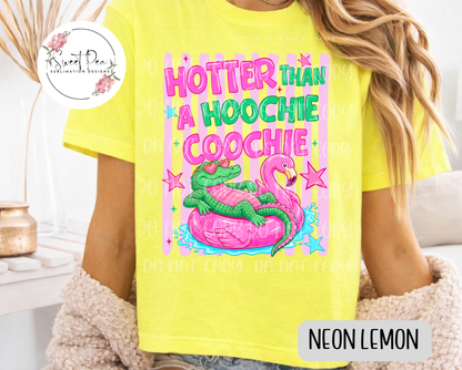 Hotter Than A Hoochie Coochie Stripped T-Shirt