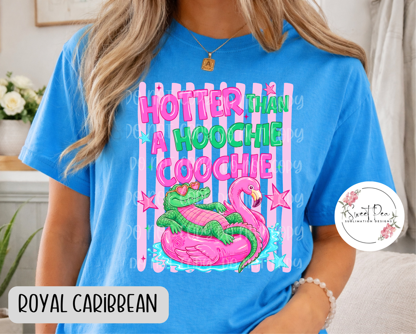 Hotter Than A Hoochie Coochie Stripped T-Shirt