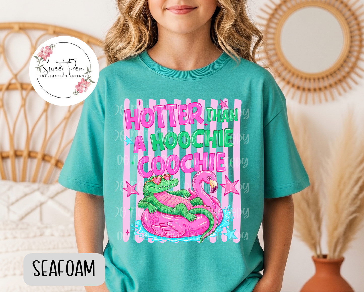 Hotter Than A Hoochie Coochie Stripped T-Shirt