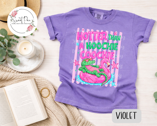 Hotter Than A Hoochie Coochie Stripped T-Shirt