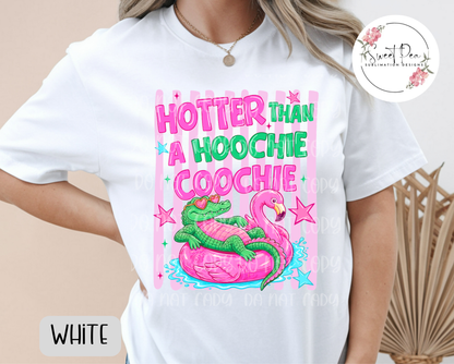 Hotter Than A Hoochie Coochie Stripped T-Shirt