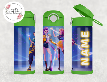 K-Pop Demon Hunters Huntrix 12 oz Kids Flip Top Tumbler