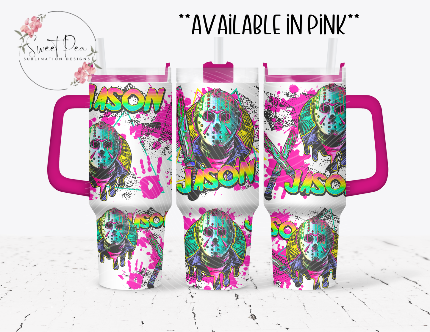 Jason Pink 40oz Tumbler