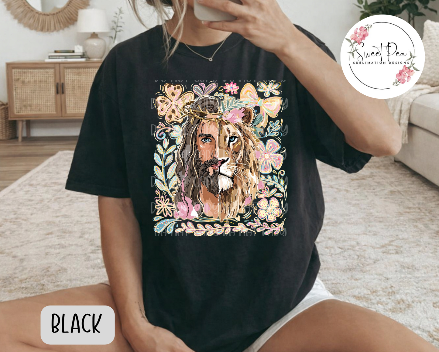 Lion of Judah, Jesus Christian Shirt - Comfort Colors