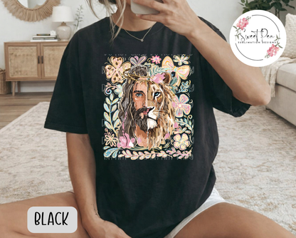 Lion of Judah, Jesus Christian Shirt - Comfort Colors
