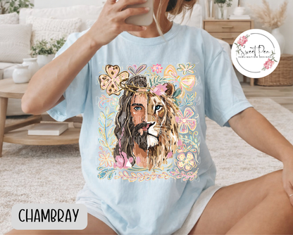 Lion of Judah, Jesus Christian Shirt - Comfort Colors