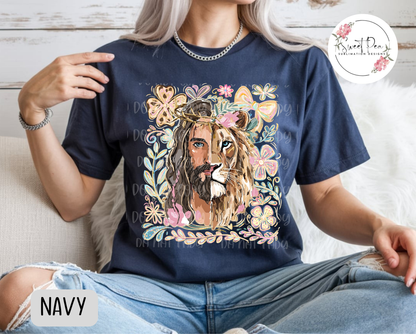 Lion of Judah, Jesus Christian Shirt - Comfort Colors
